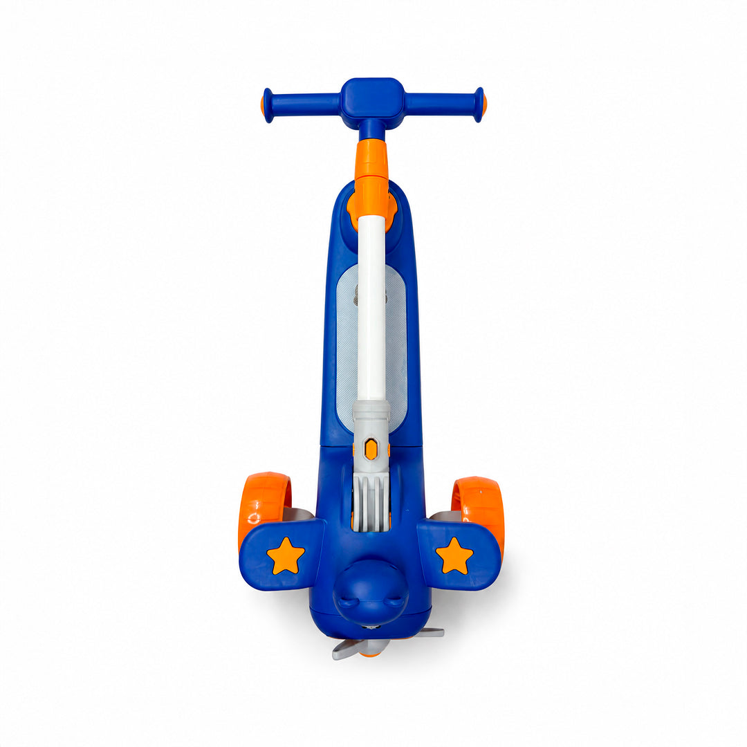 Patineta Infantil Oso BX-688 con Luces, Sonido y Manubrio Ajustable