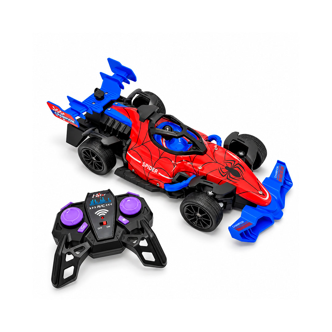 Carro Spiderman Fórmula 1  Luces y Humo a Control Remoto