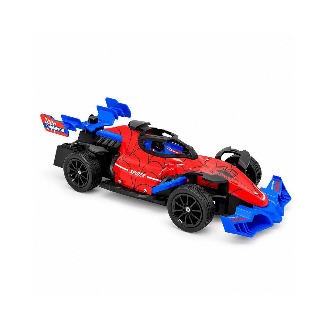 Carro Spiderman Fórmula 1  Luces y Humo a Control Remoto