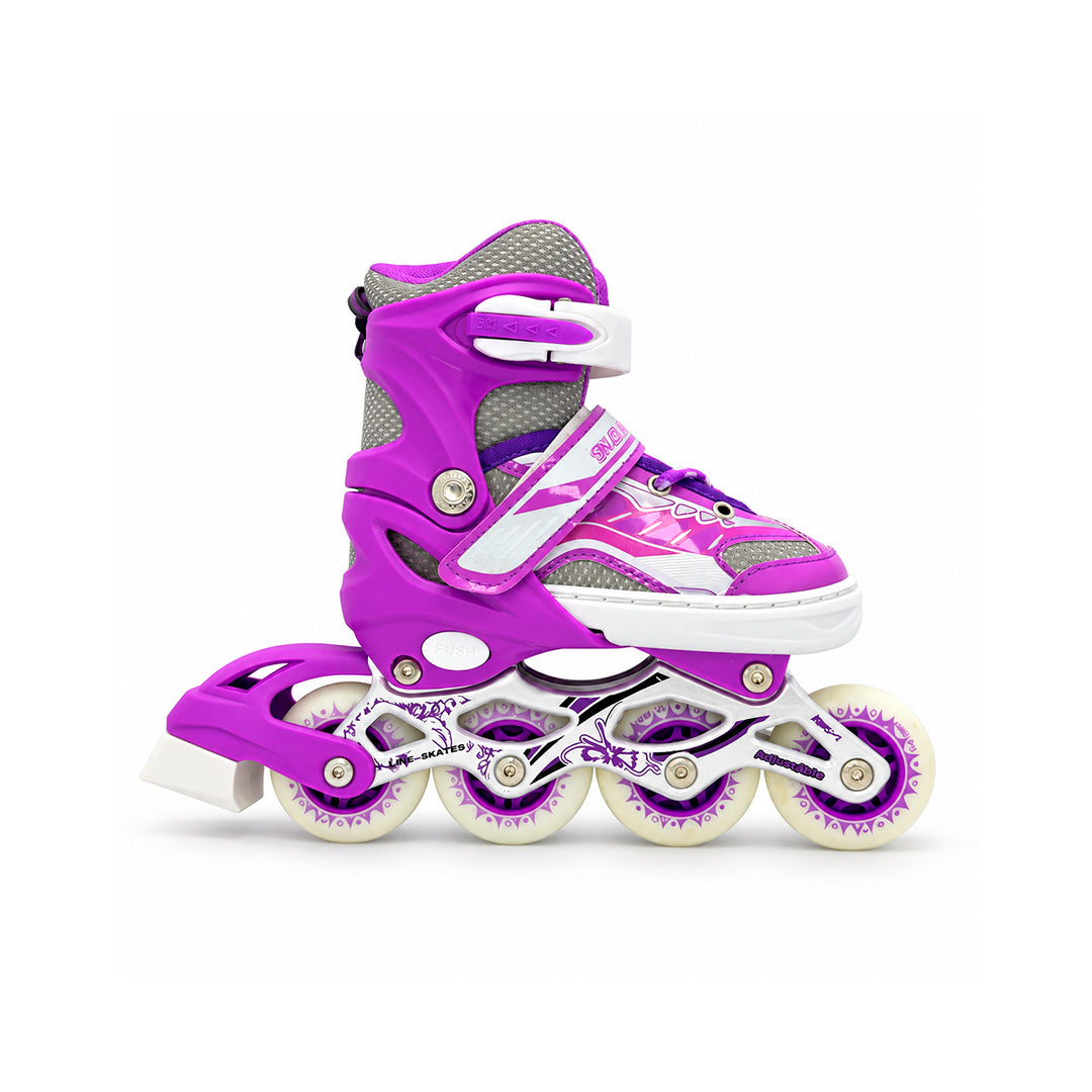 Patines Infantil 34-38 con Casco y Protecciones