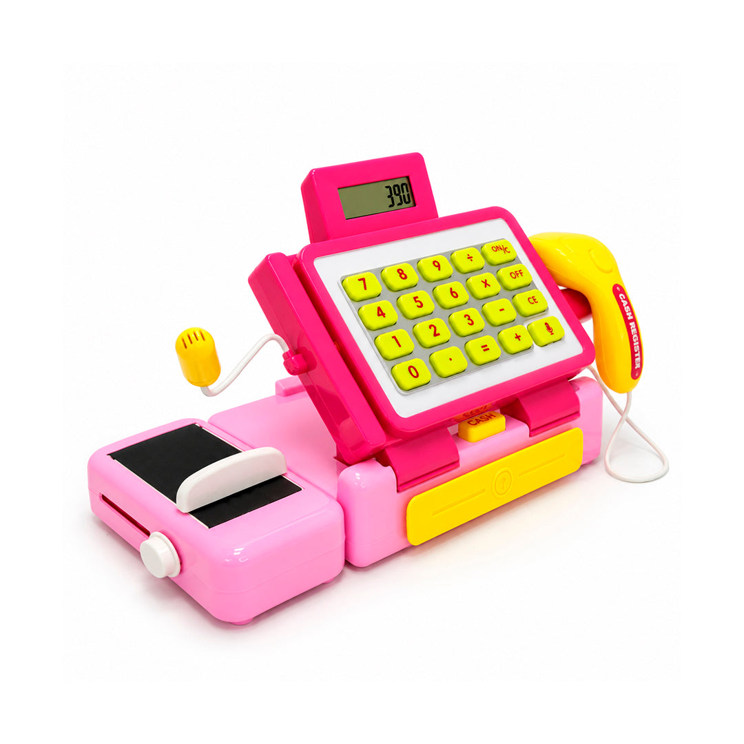 Caja Registradora Infantil con Calculadora, Escáner y 29 Accesorios