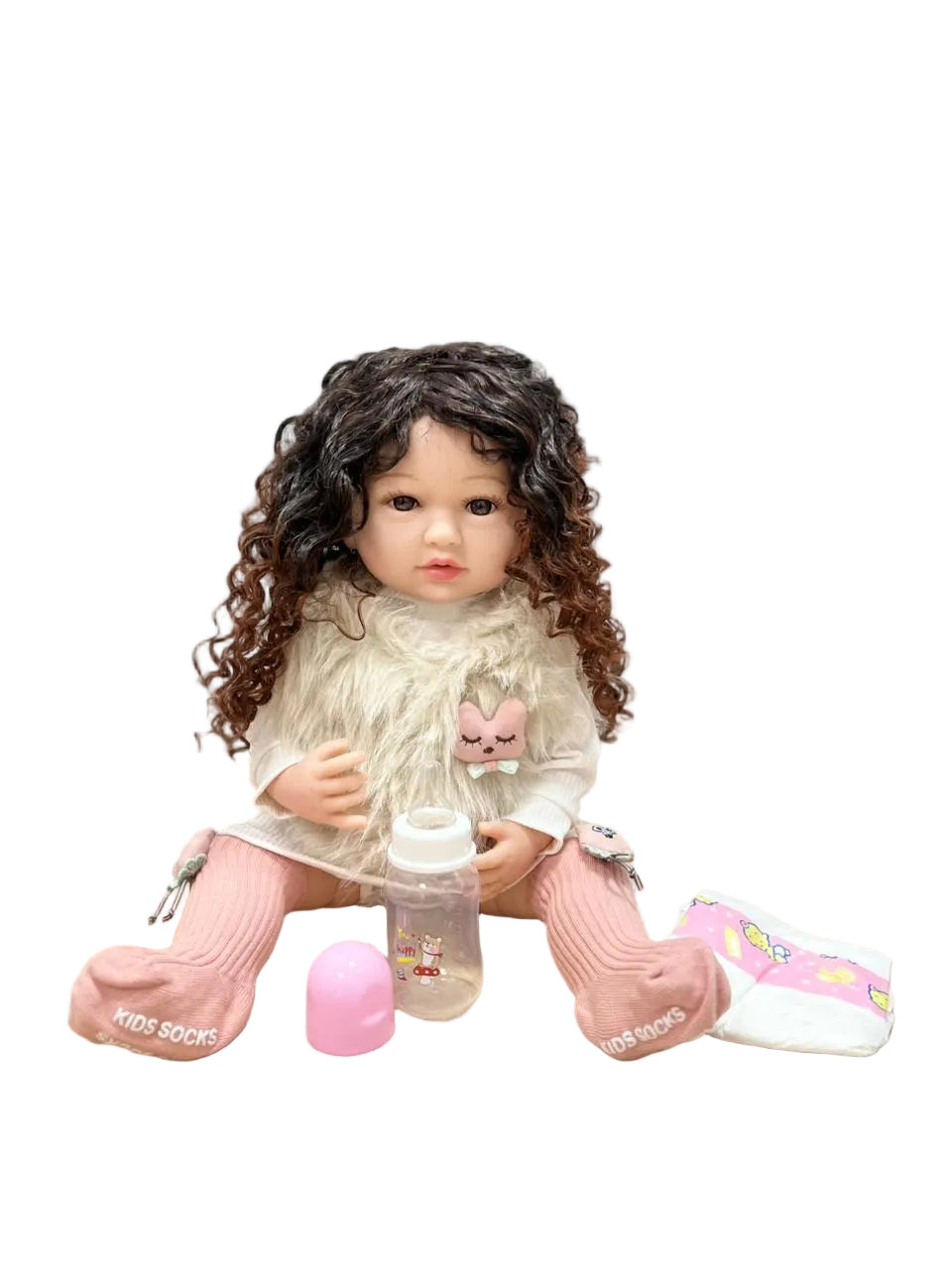 Mía Muñeca Bebé Realista Silicona 55 cm