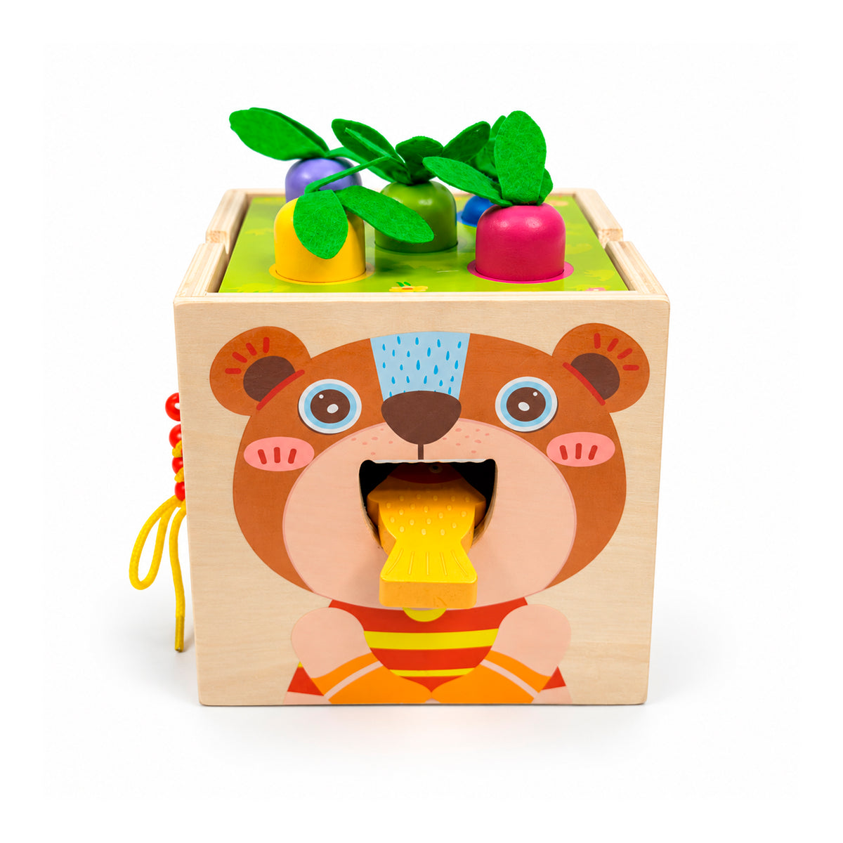 Cubo Montessori de Actividades 8 en 1 de Madera - Didáctico