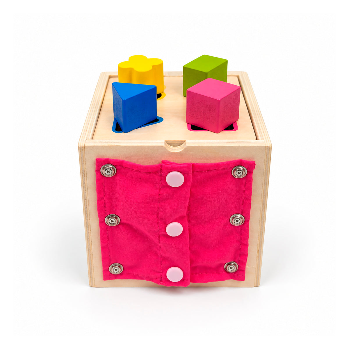 Cubo Montessori de Actividades 8 en 1 de Madera - Didáctico