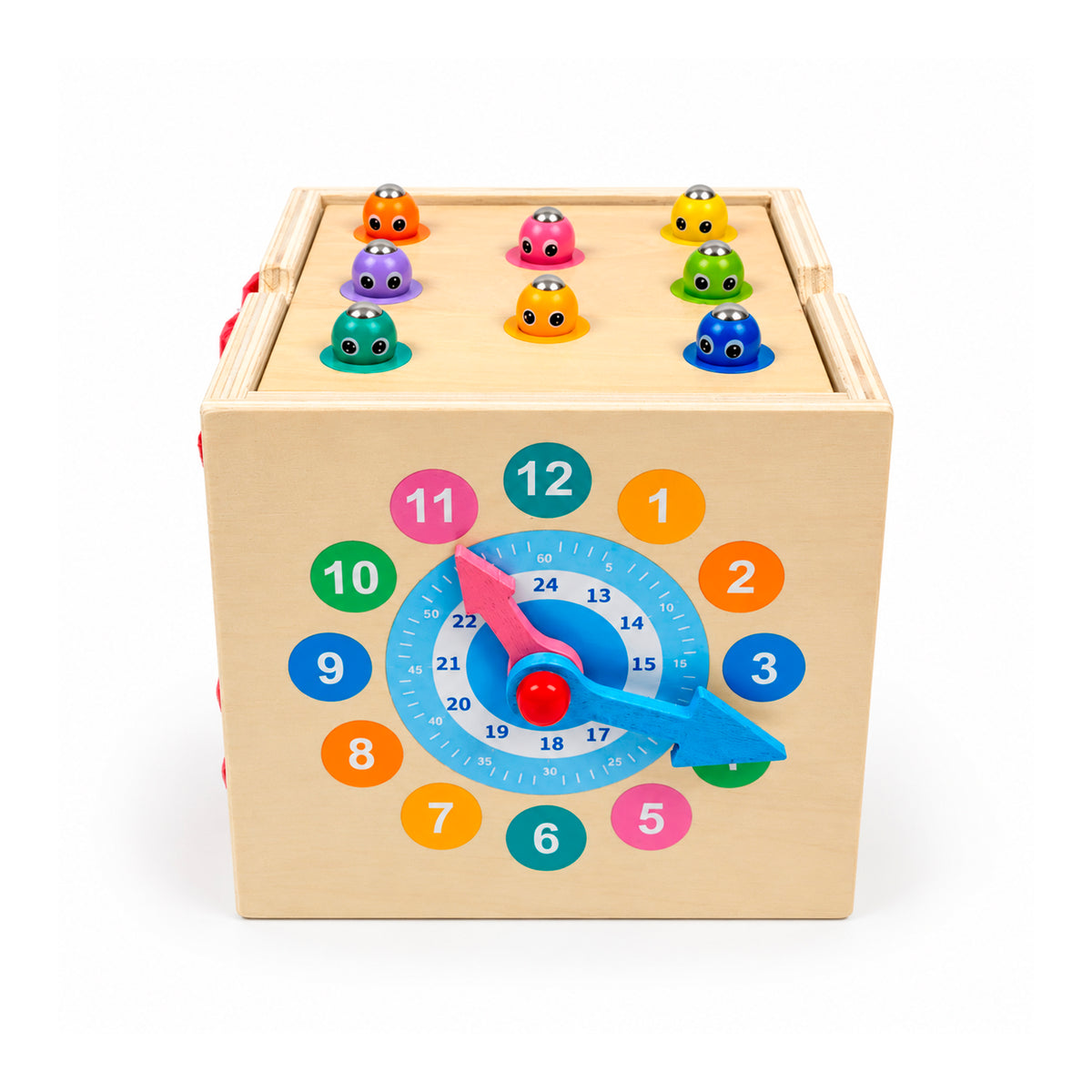 Cubo Montessori de Actividades 8 en 1 de Madera - Didáctico