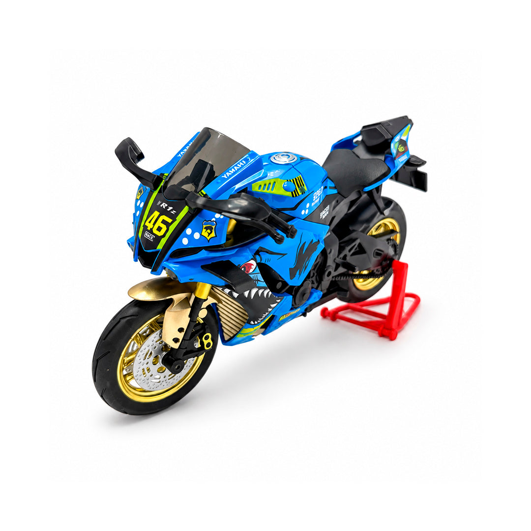 Motocicleta Yamaha YZF-R1 Escala 1:10 Coleccionable