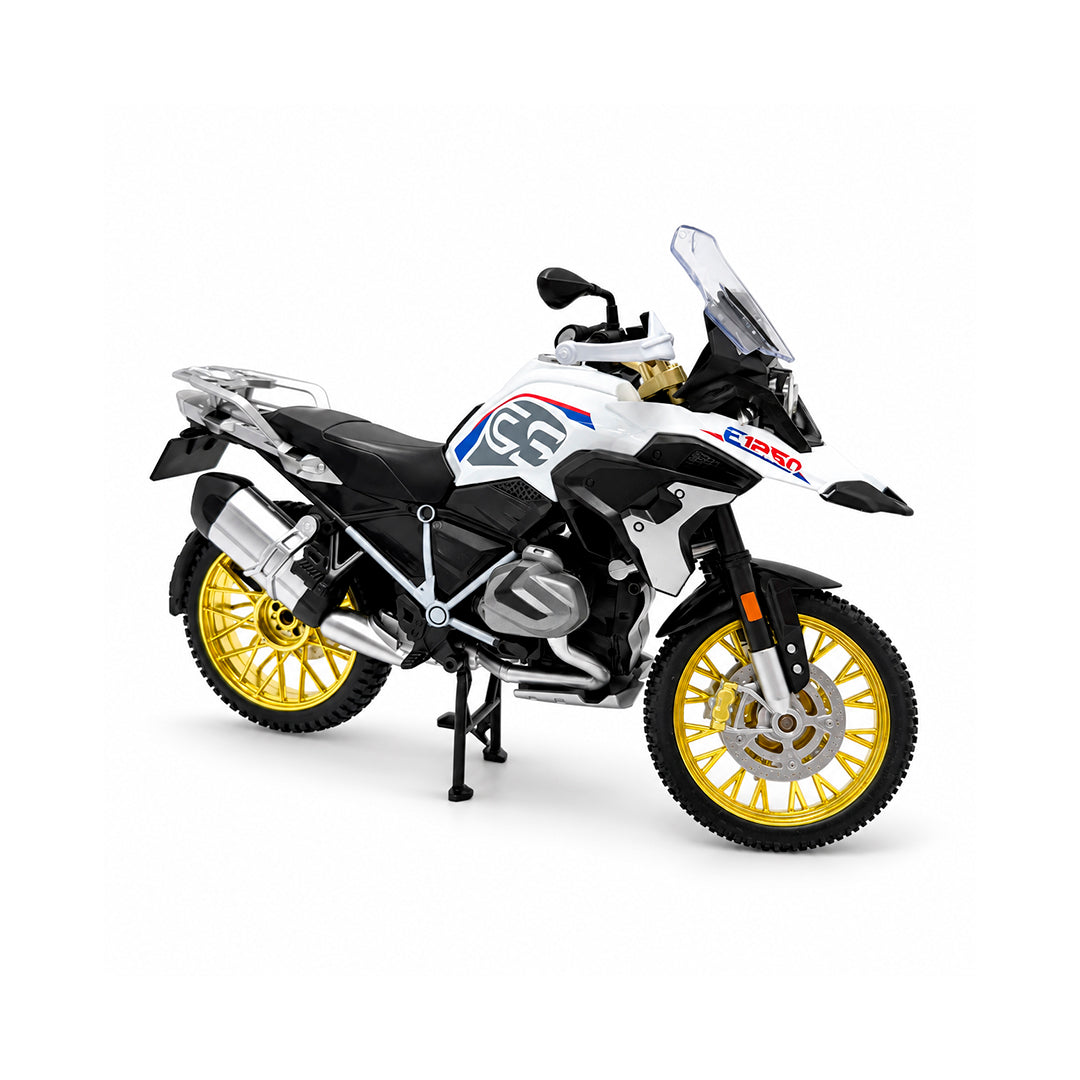 Moto BMW R 1250 GS Tricolor Escala 1:10 Coleccionable