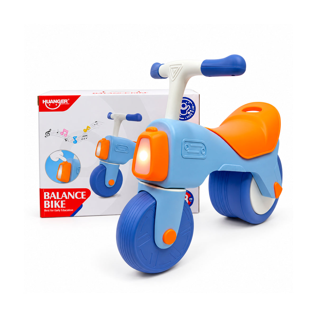 Bicicleta de Balance Huanger Infantil con Luces y Sonido