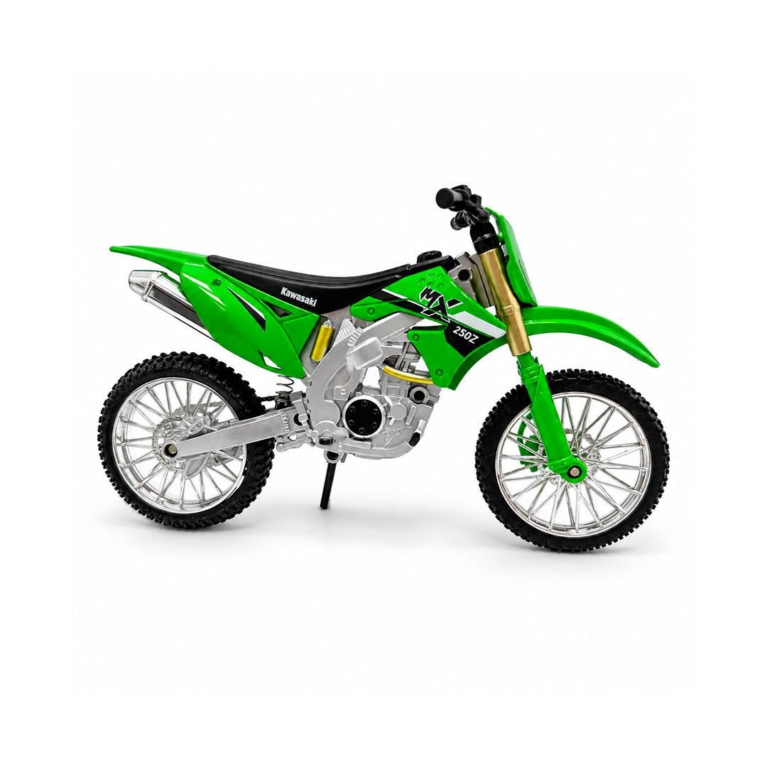 Motocicleta Kawasaki MX 250Z Motocross Escala 1:10 Coleccionable