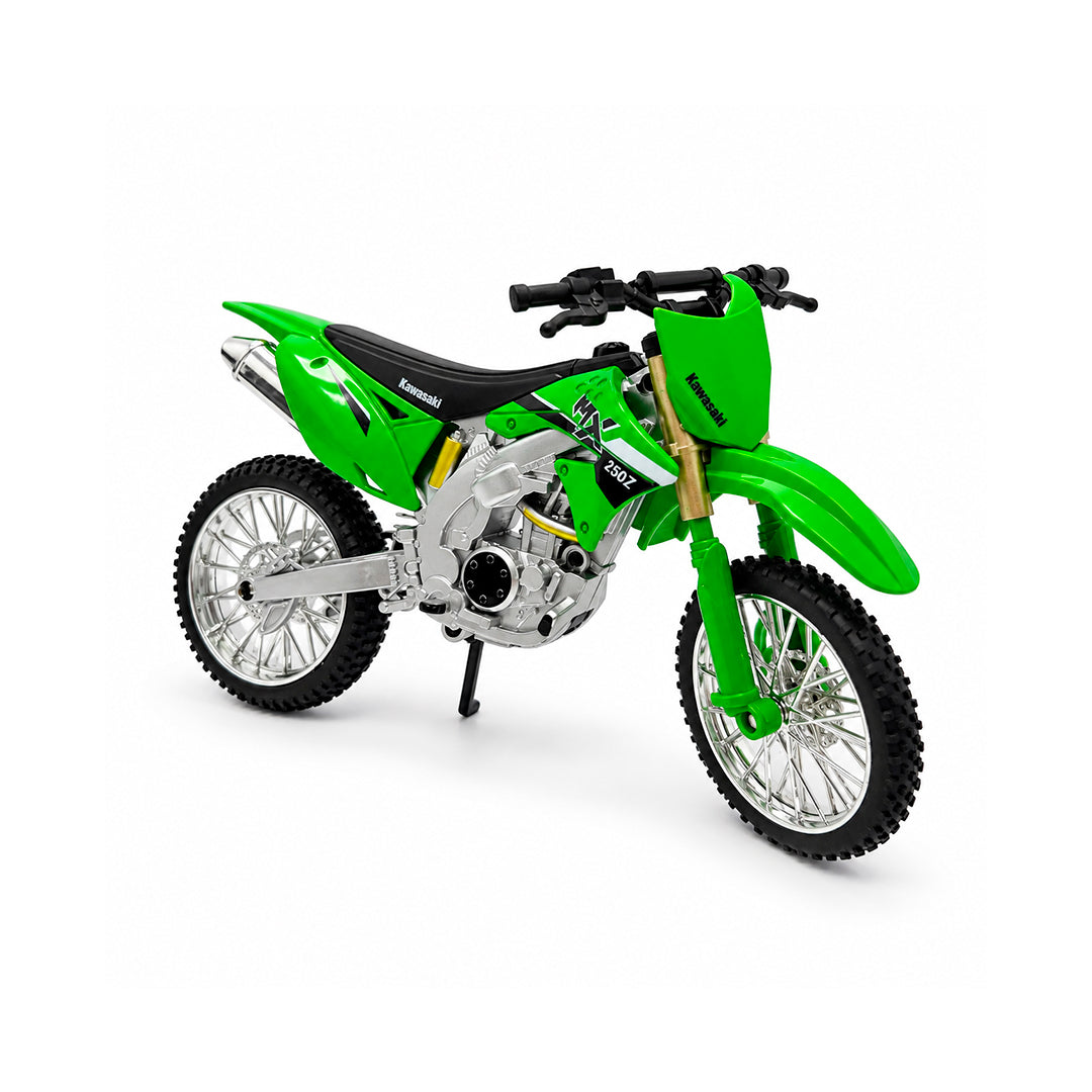 Motocicleta Kawasaki MX 250Z Motocross Escala 1:10 Coleccionable