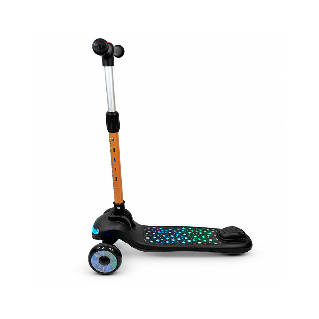 Patineta Infantil 3 Ruedas con Luces LED y Sonido - Colores Nude