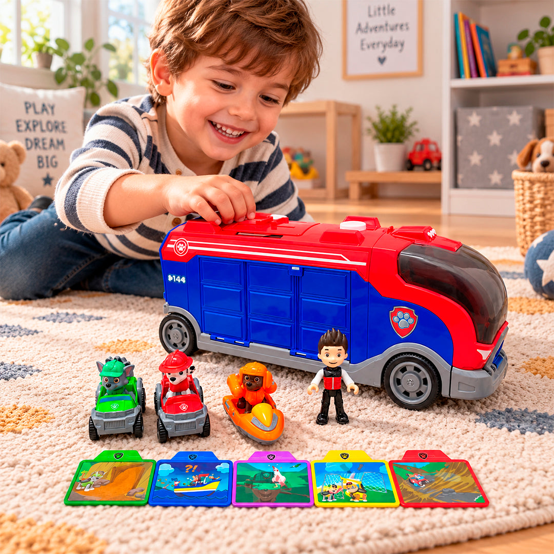 Bus Paw Patrol Mission Cruiser con Pantalla Interactiva y Lanzadores