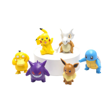 Set de 6 Figuras Pokémon PVC/ABS 7-8 cm Coleccionables
