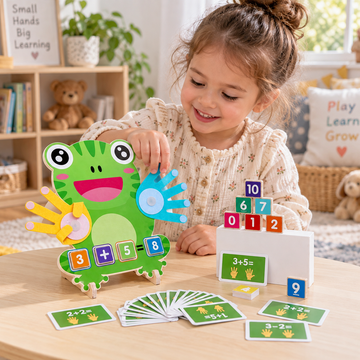 Juego de Matemáticas Rana de Madera Ohye 36+ Meses