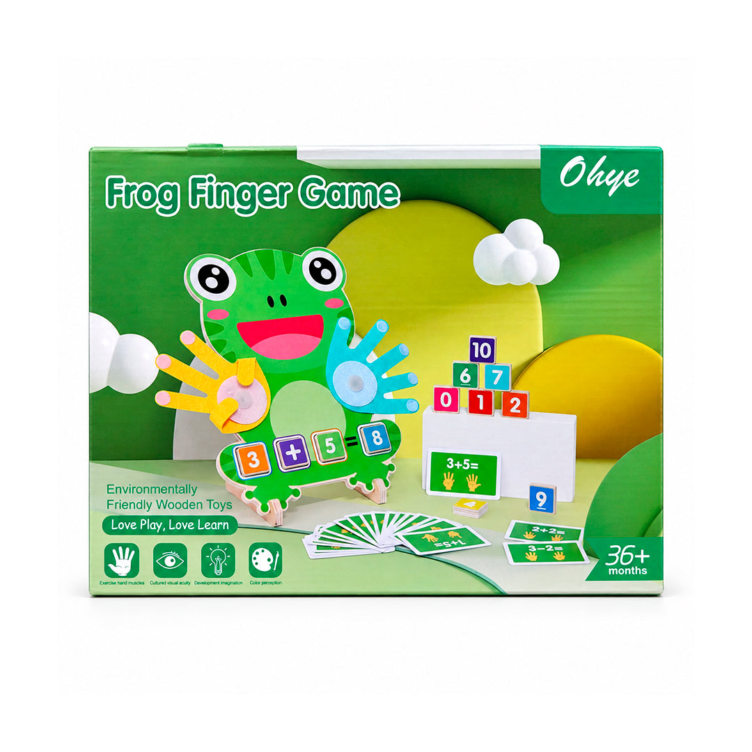 Juego de Matemáticas Rana de Madera Ohye 36+ Meses