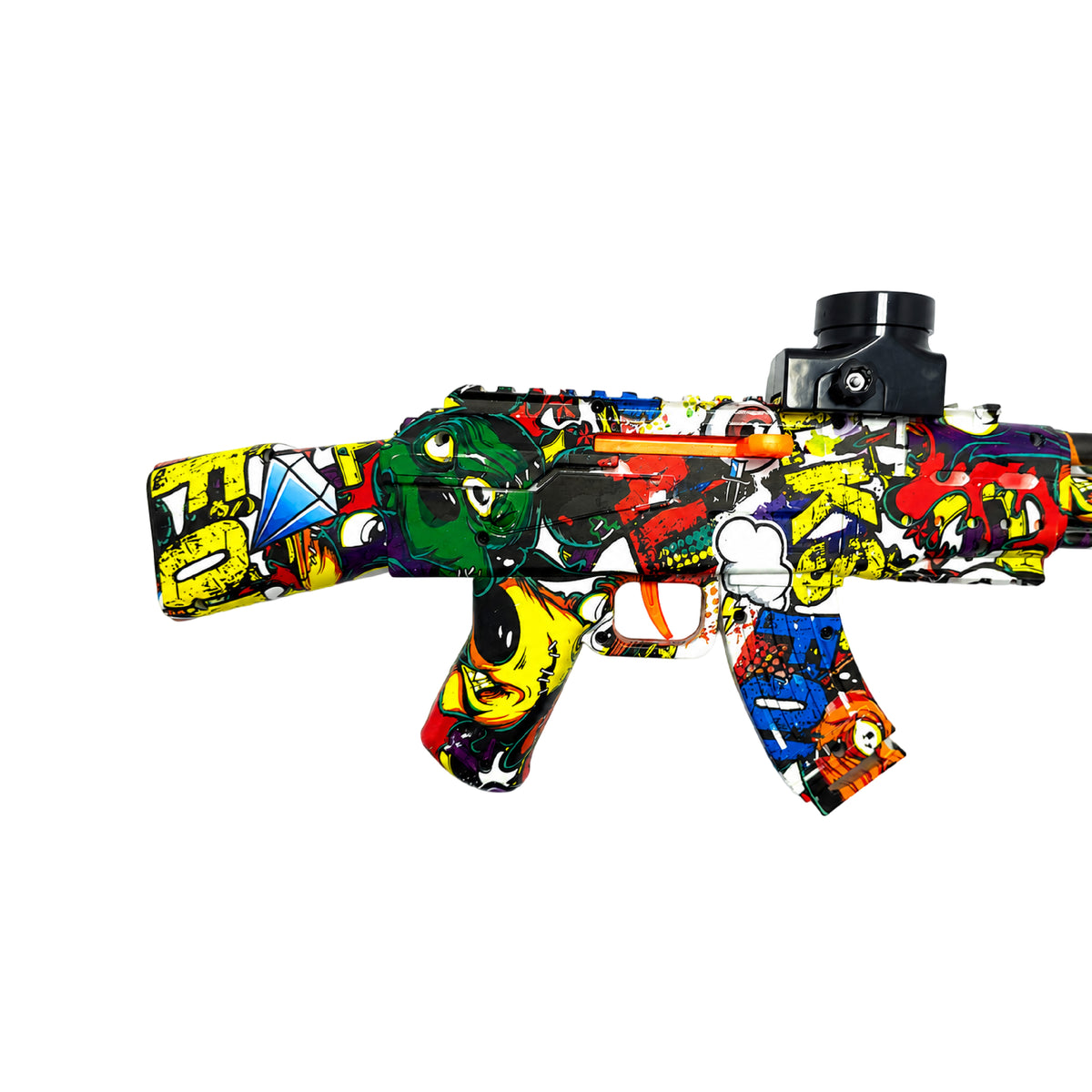 Lanzador Hidrogel AK-47 2 en 1 Water Bullet Gun con Luces Automático y Manual