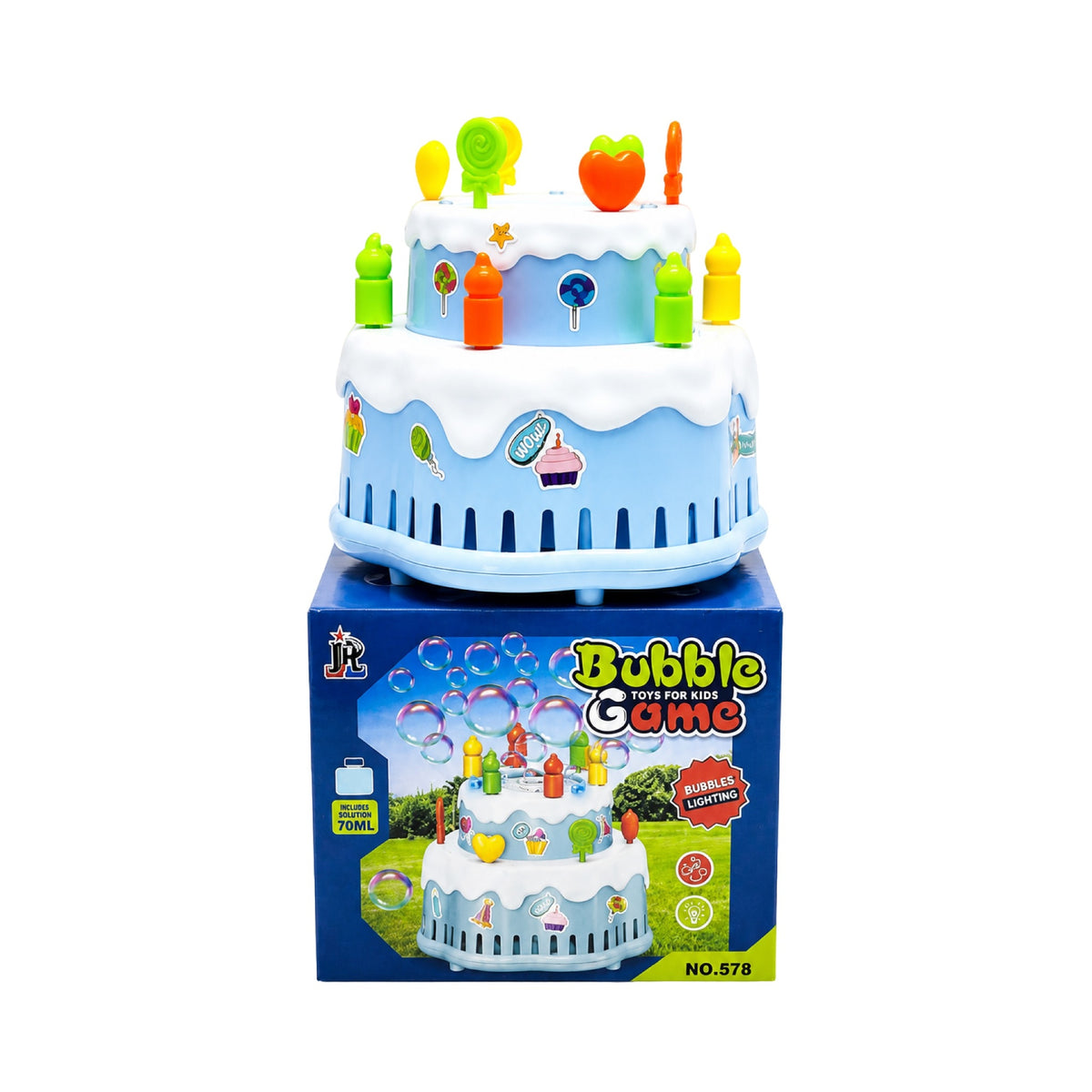 Torta Burbujas | Rosa y Azul | Máquina de Burbujas infantil