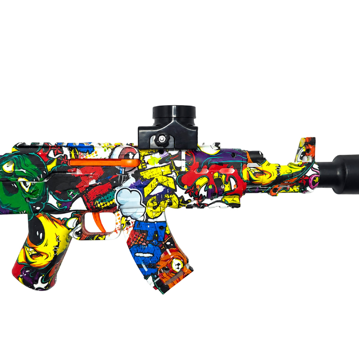 Lanzador Hidrogel AK-47 2 en 1 Water Bullet Gun con Luces Automático y Manual