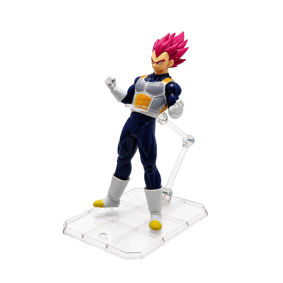 Figura Vegeta Fase Dios Cabello Rojo Dragon Ball Super PVC 17 cm