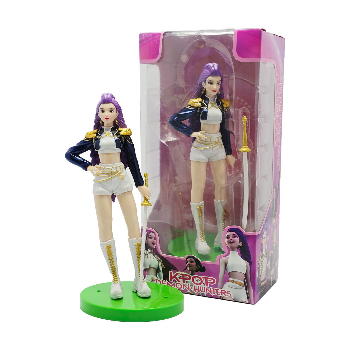 Pack x3 Figuras Mira Rumi Zoey KPop Demon Hunters PVC 17 cm