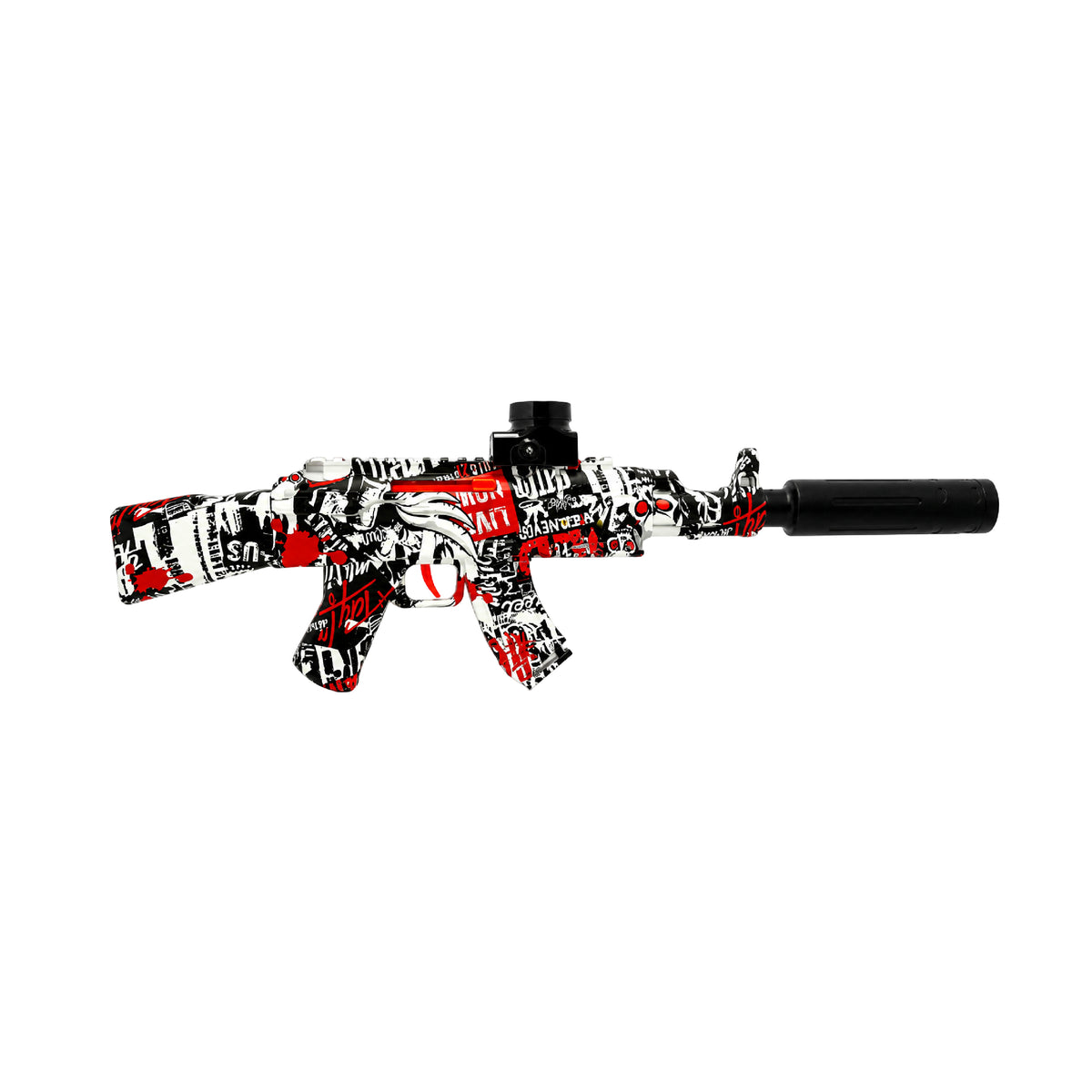 Lanzador Hidrogel AK-47 2 en 1 Water Bullet Gun con Luces Automático y Manual