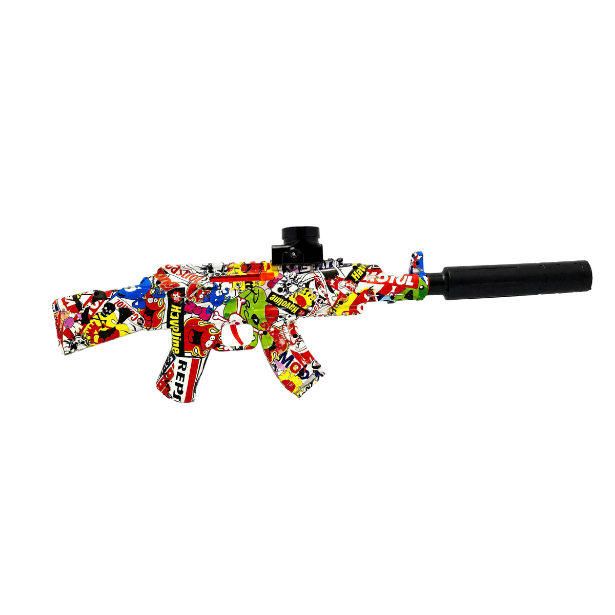 Lanzador Hidrogel AK-47 2 en 1 Water Bullet Gun con Luces Automático y Manual