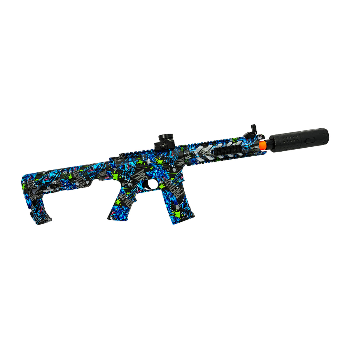 Lanzador Hidrogel M4 Viper con Simulación de Humo y luces Recargable USB 7-8 MM
