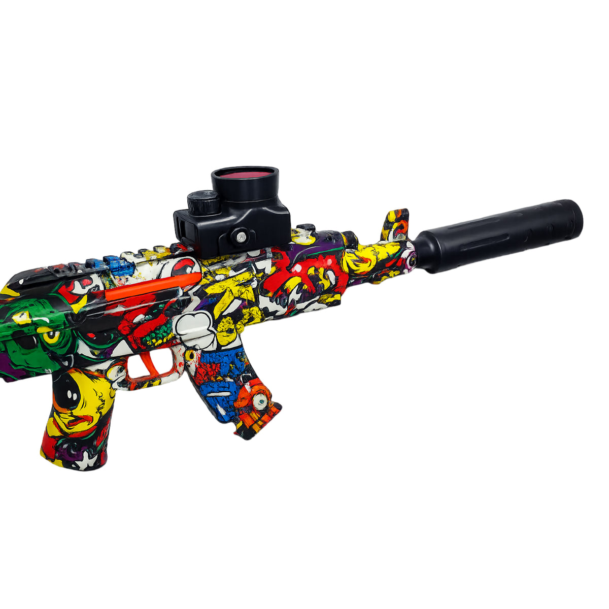 Lanzador Hidrogel AK-47 2 en 1 Water Bullet Gun con Luces Automático y Manual