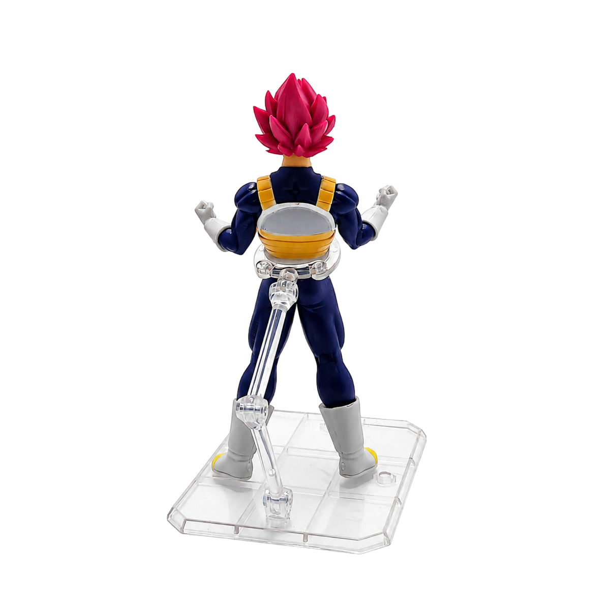 Figura Vegeta Fase Dios Cabello Rojo Dragon Ball Super PVC 17 cm