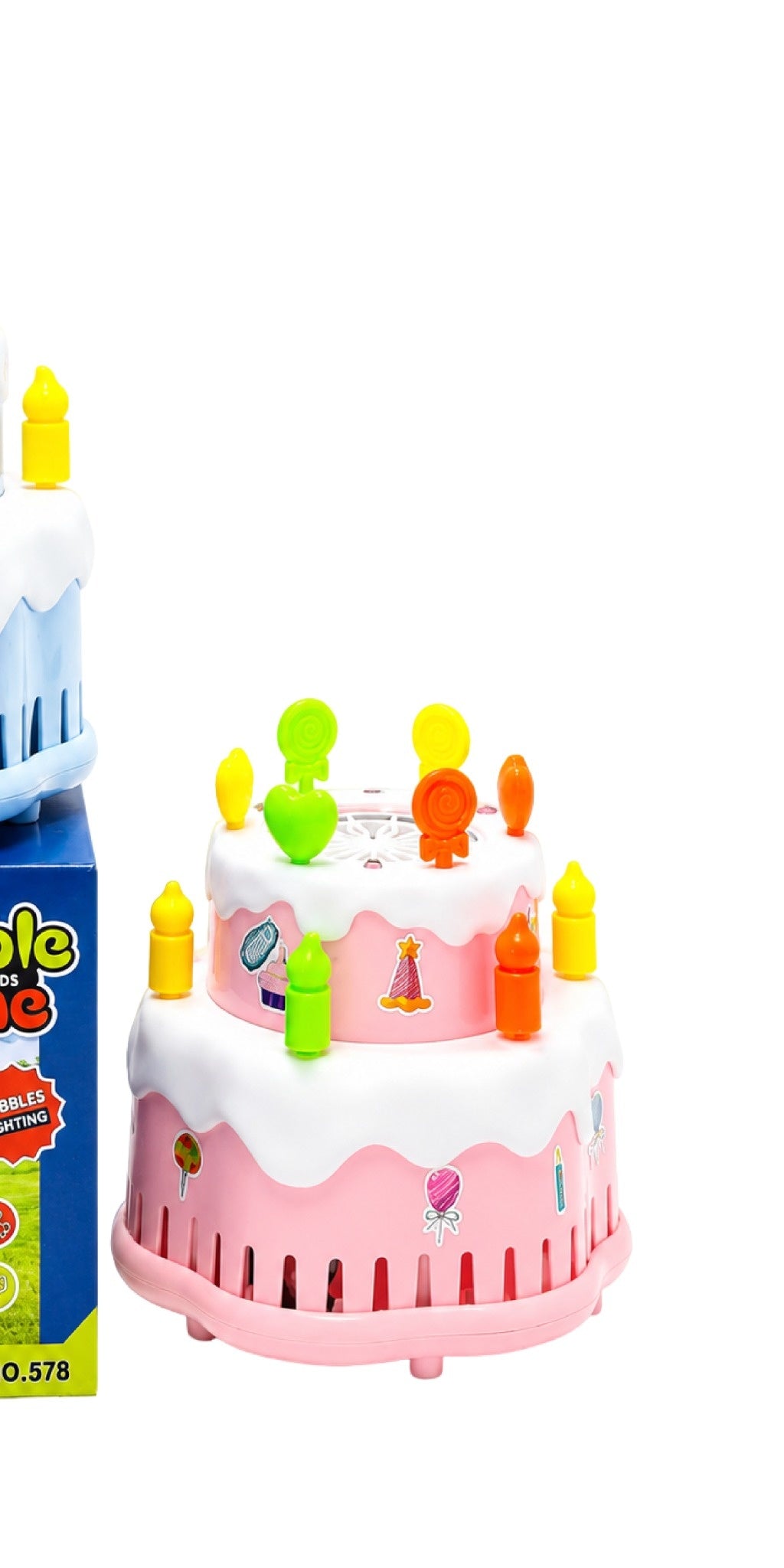 Torta Burbujas | Rosa y Azul | Máquina de Burbujas infantil