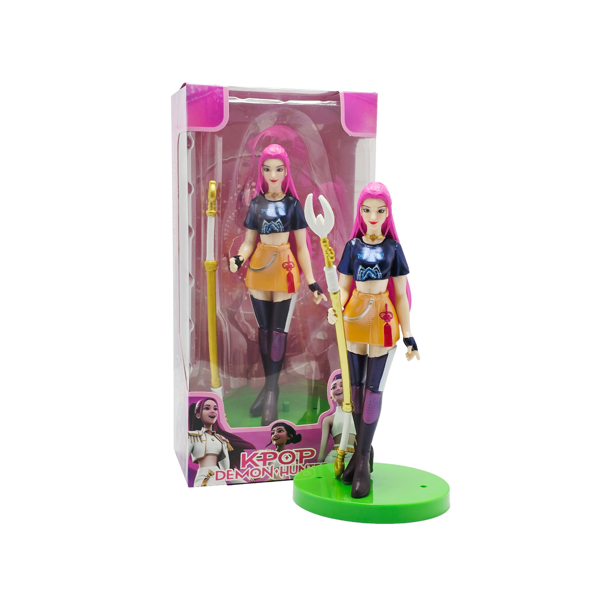 Pack x3 Figuras Mira Rumi Zoey KPop Demon Hunters PVC 17 cm