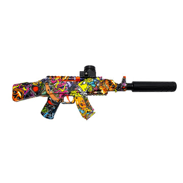 Lanzador Hidrogel AK-47 2 en 1 Water Bullet Gun con Luces Automático y Manual