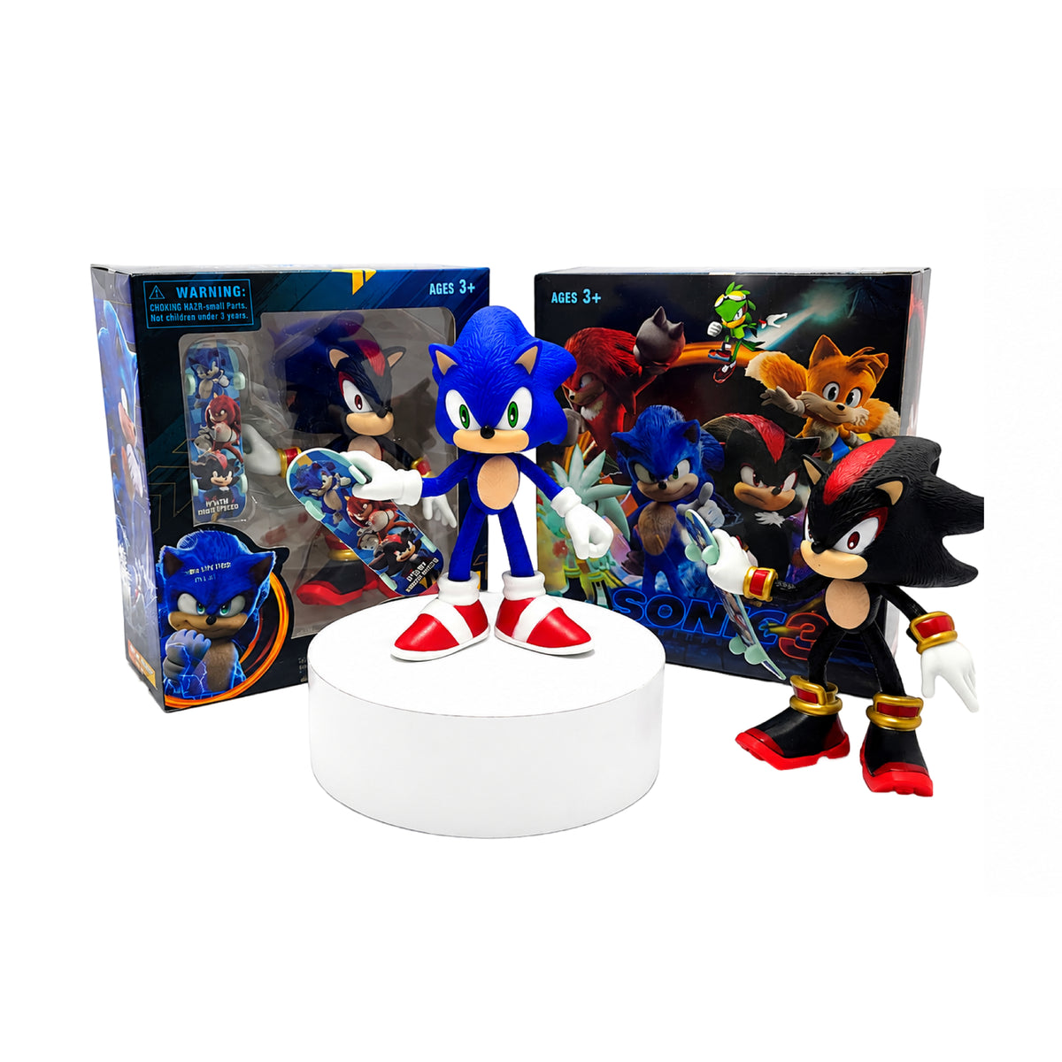 Figura Sonic Patineta W261 PVC 13 cm