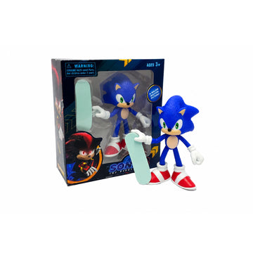 Figura Sonic Patineta W261 PVC 13 cm