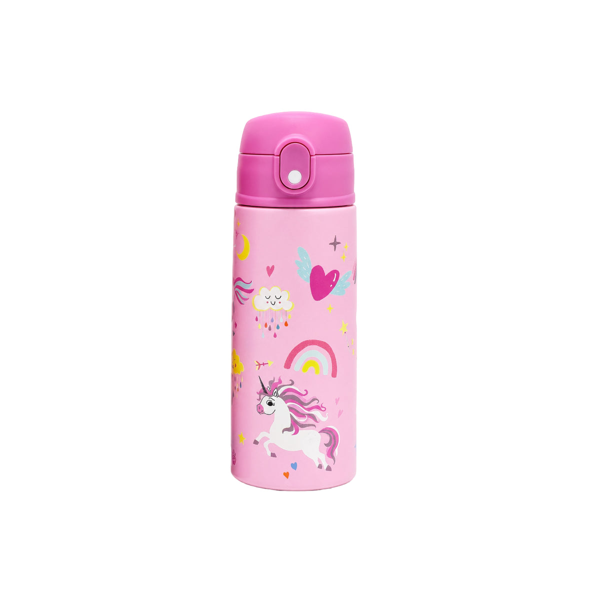 Termo Infantil 550 ML Acero Inoxidable con Pitillo para Niñas