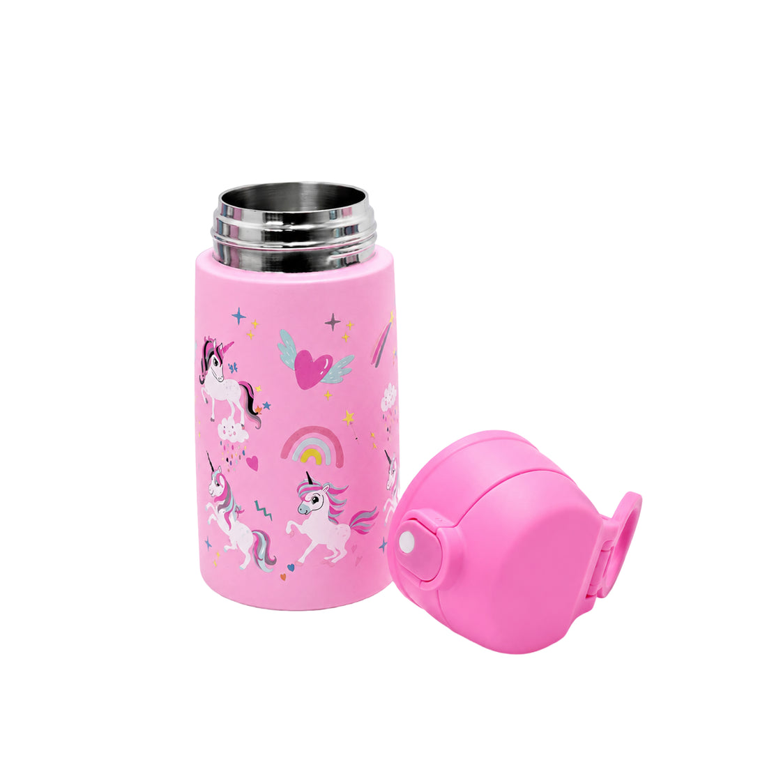 Termo Infantil 400 ML Acero Inoxidable con Pitillo para Niñas