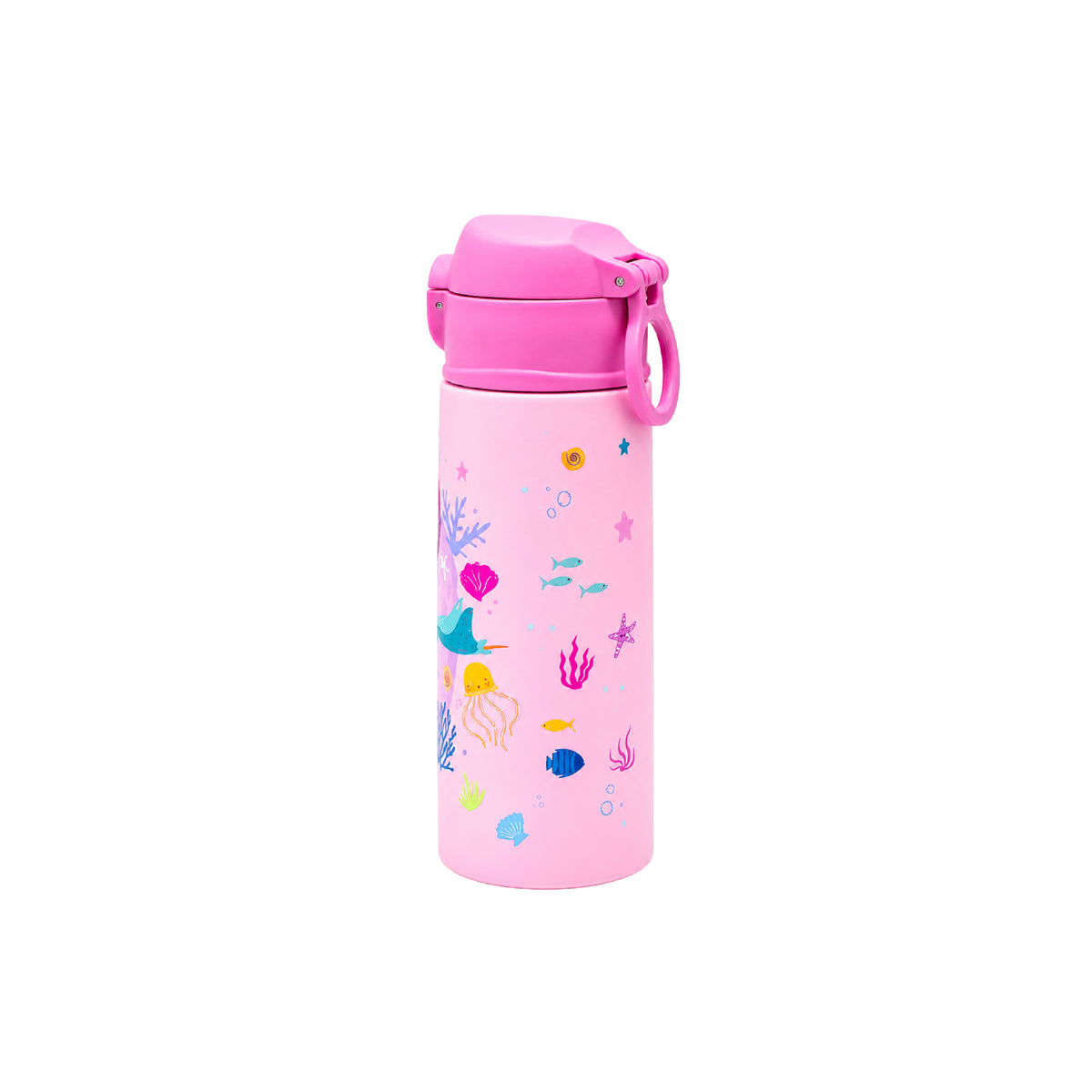Termo Infantil 550 ML Acero Inoxidable con Pitillo para Niñas
