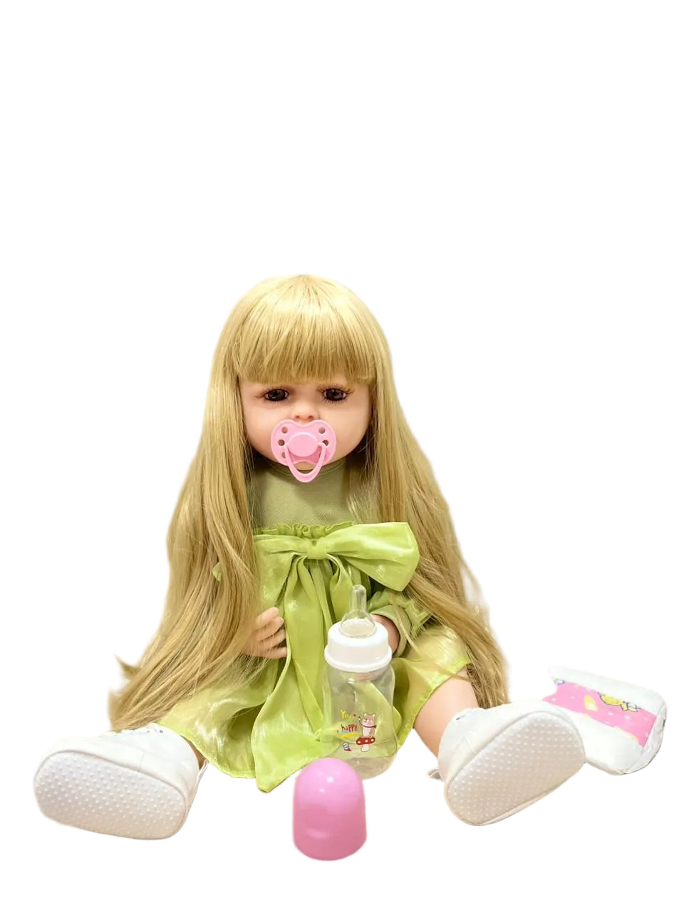 Emma Muñeca Bebé Realista Silicona 55 cm Rubia