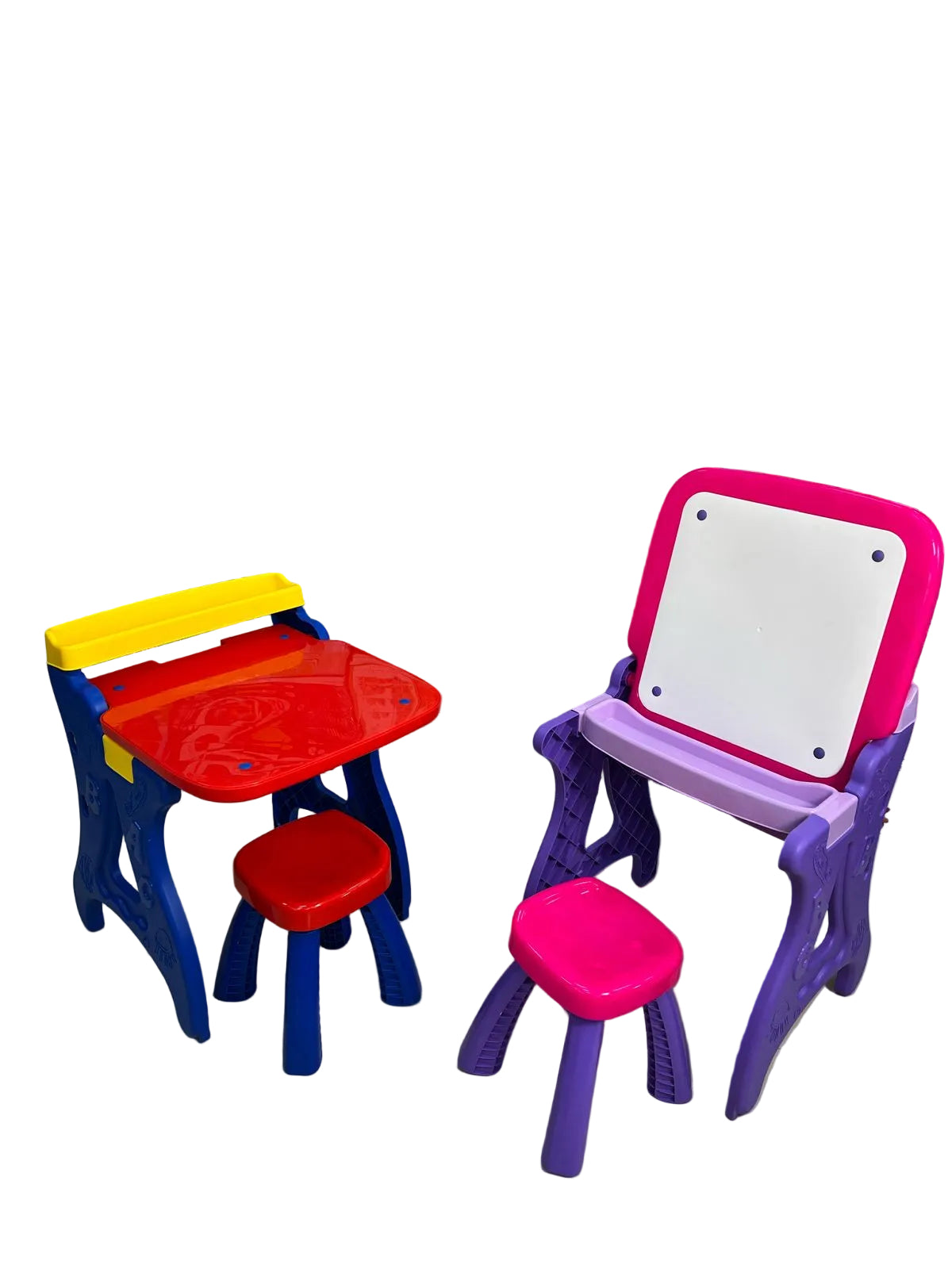 Escritorio Multifuncional Infantil con Tablero y Banquito