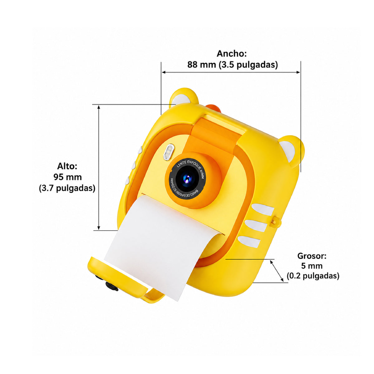 Cámara Infantil con Impresora CPN-1 48 MP Pantalla 2.4" Impresión Instantánea