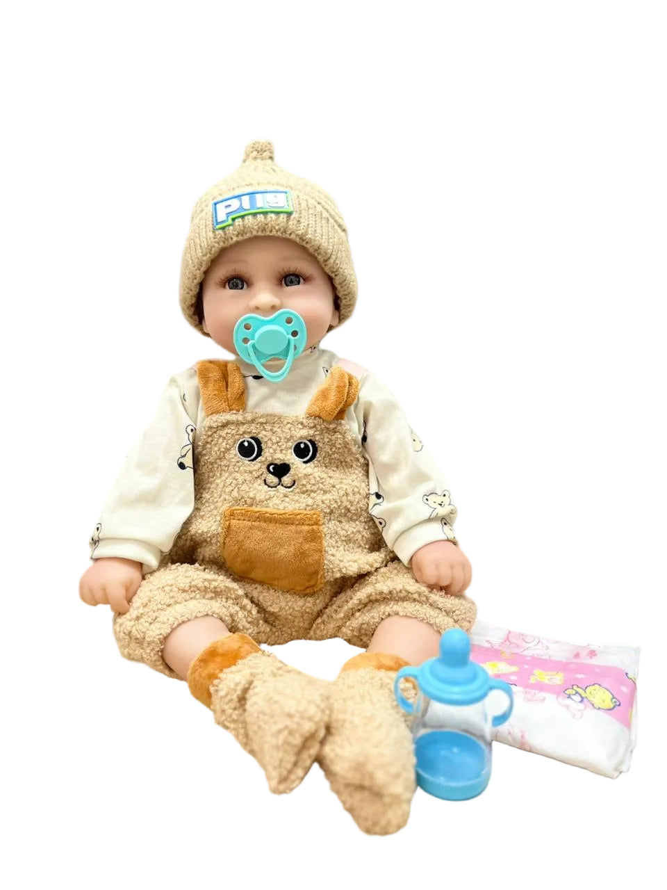 Ángel Muñeco Bebé Realista Silicona 55 cm