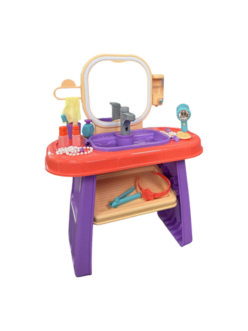 Tocador Infantil Vanity Dresser con Luz, Sonido, Sensor de Agua y Accesorios